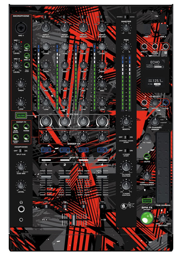 Denon DJ X 1800 Skin Ridge Red